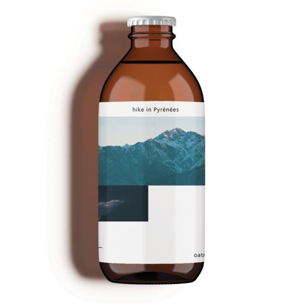 Bière noire oatmeal stout cardamome - hike in pyrenees